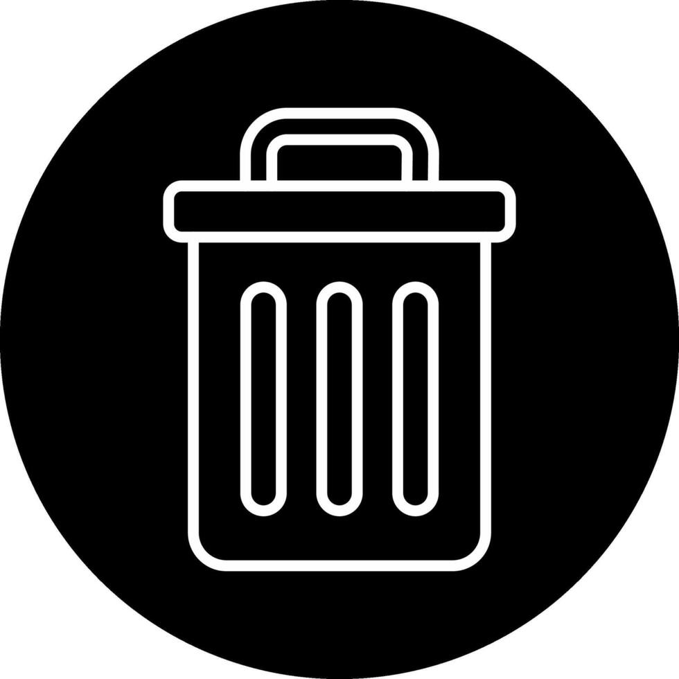 Trash Bin Vecto Icon vector