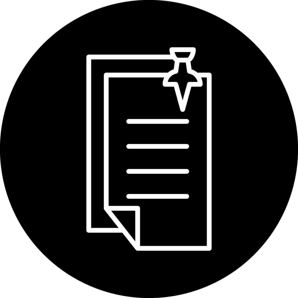 Pin Notes Vecto Icon vector