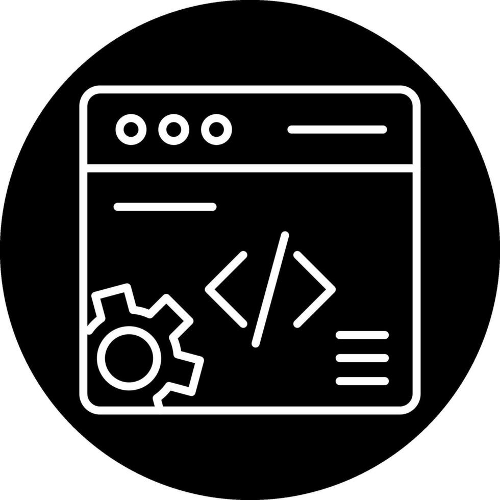 web desarrollo vecto icono vector
