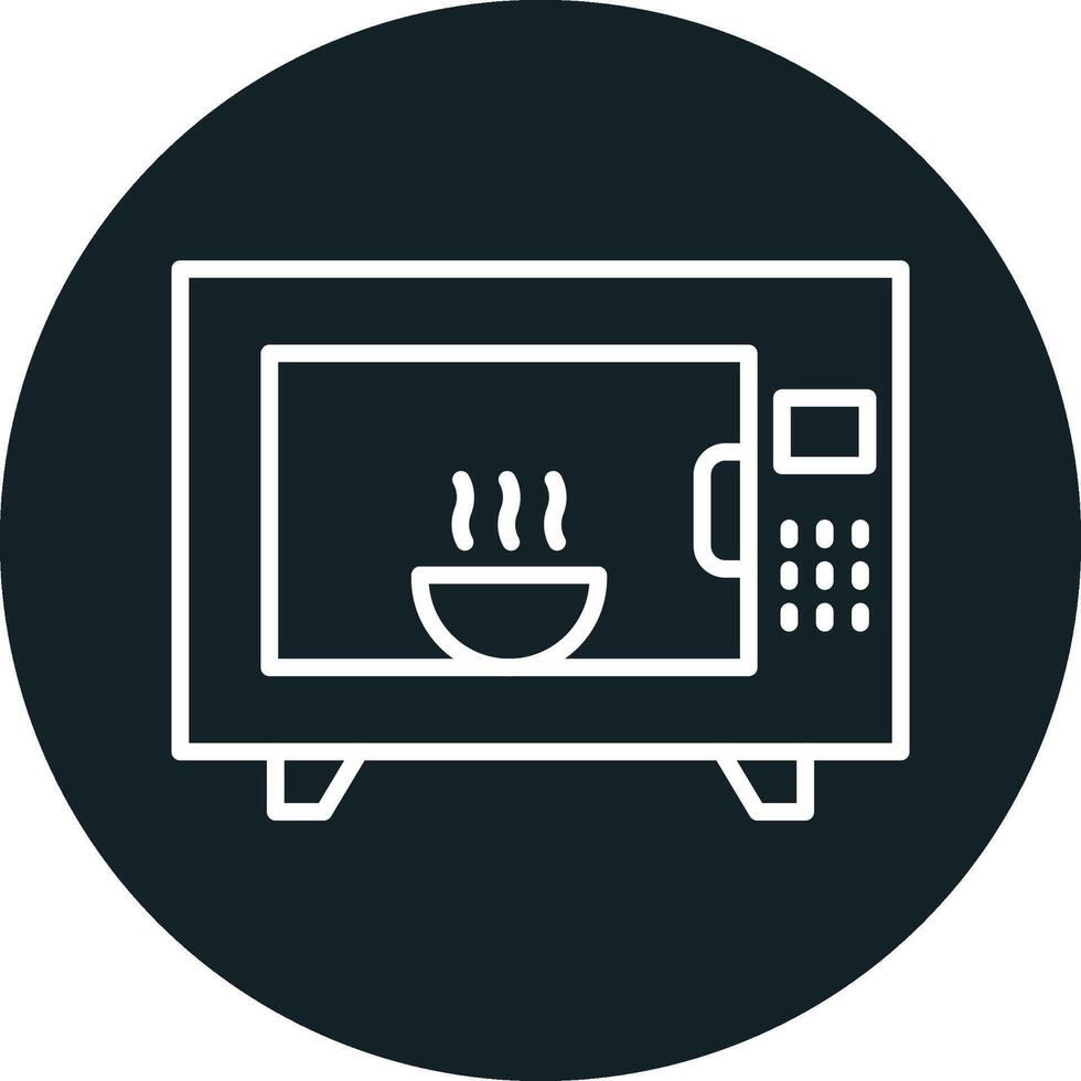 Microwave Oven Vecto Icon vector