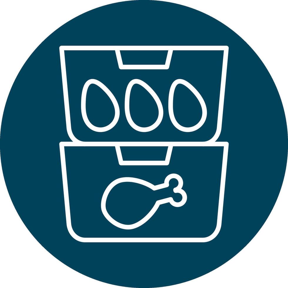 Food Containers Vecto Icon vector