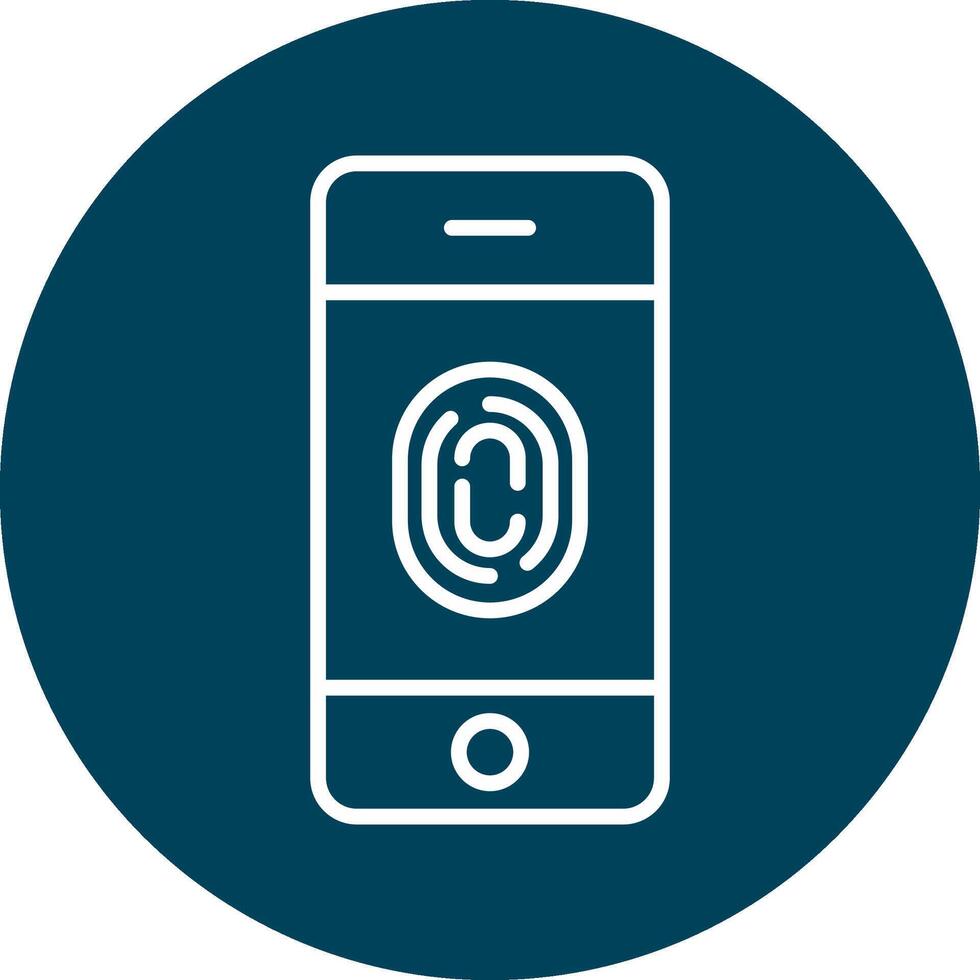 FingerPrint Verification Vecto Icon vector