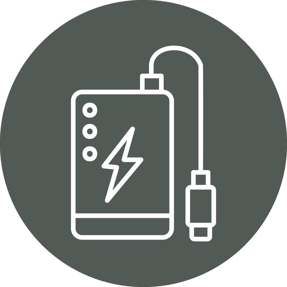 Power Bank Vecto Icon vector