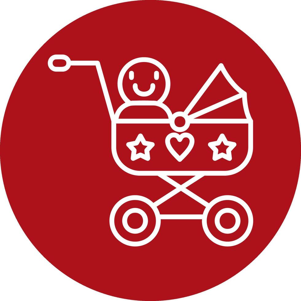 Baby Cart Vecto Icon vector