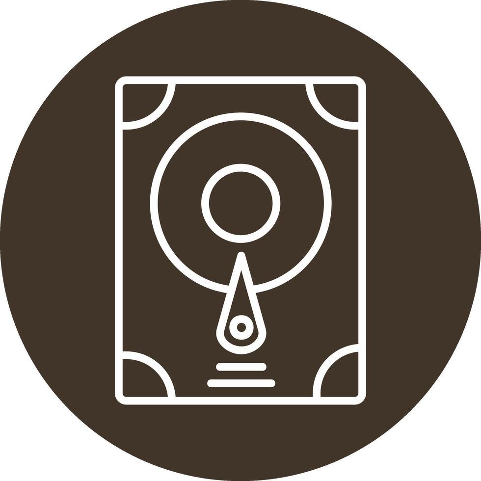 Hard Disk Vecto Icon vector