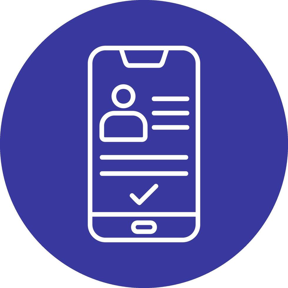 Smartphone Id Vecto Icon vector