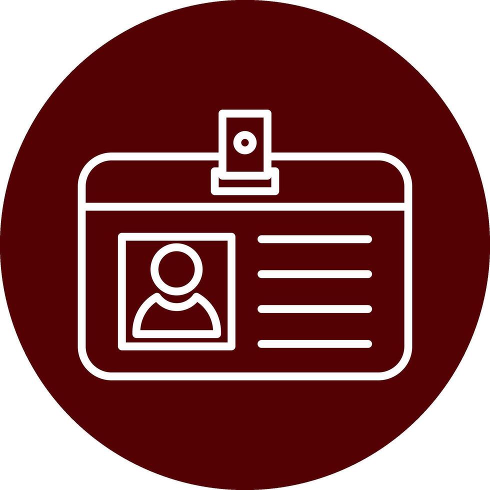 Identification Card Vecto Icon vector