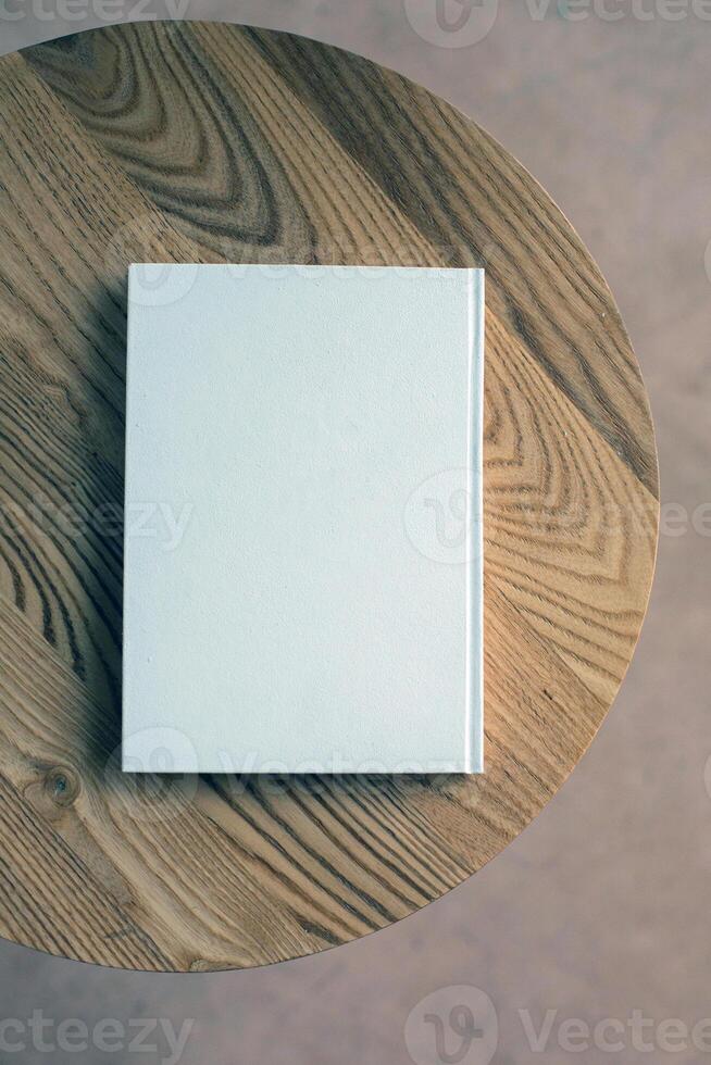 Blank book cover template, book mockup photo