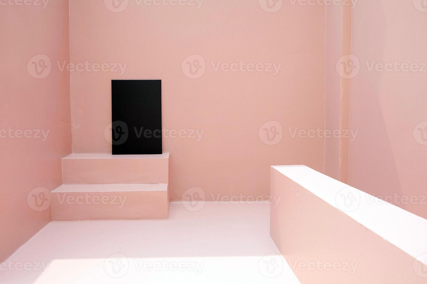Empty picture template, blank canvas mockup photo