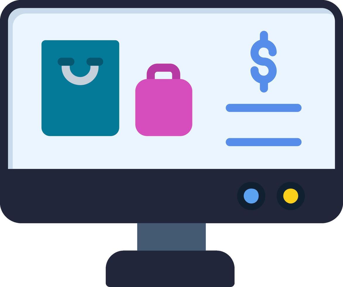 Online Shopping Vector Icon