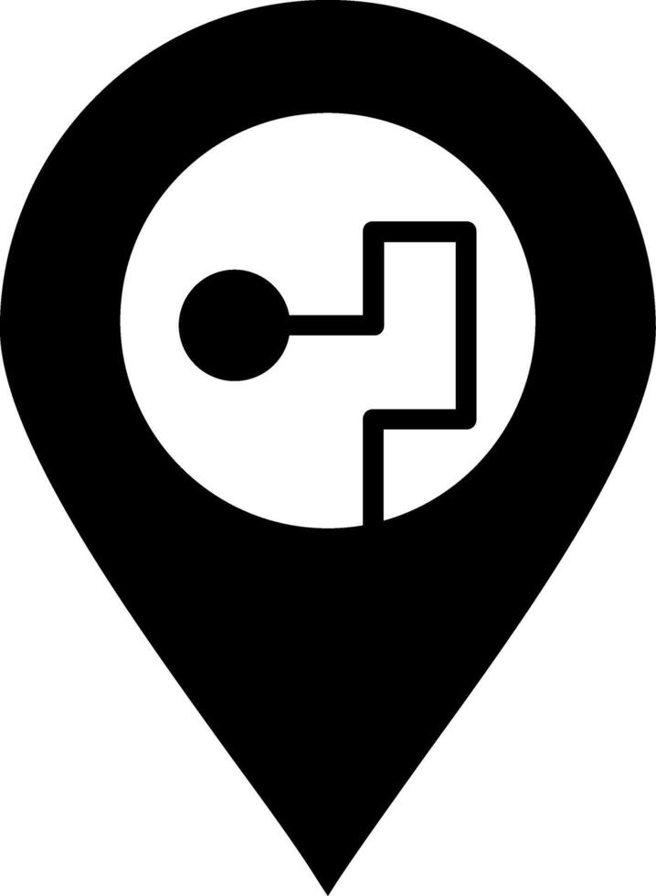 icono de vector de ubicación de pin