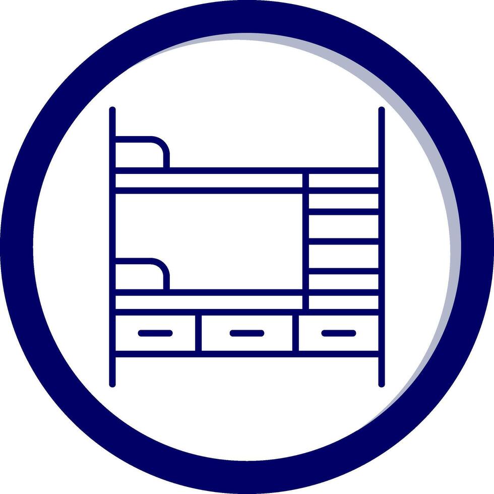 Bunk Bed Vector Icon
