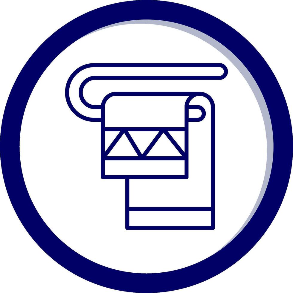 Towel Rack Vector Icon