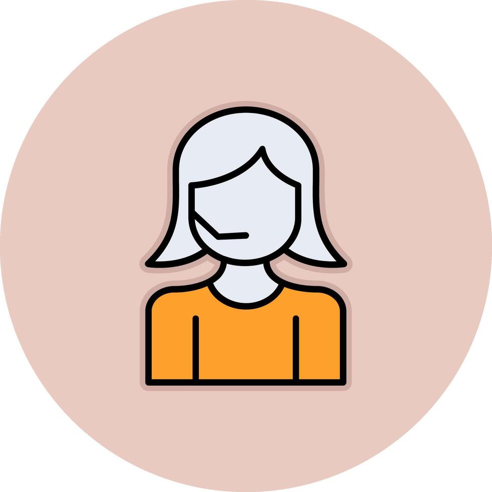 Customer Service Agent Vector Icon