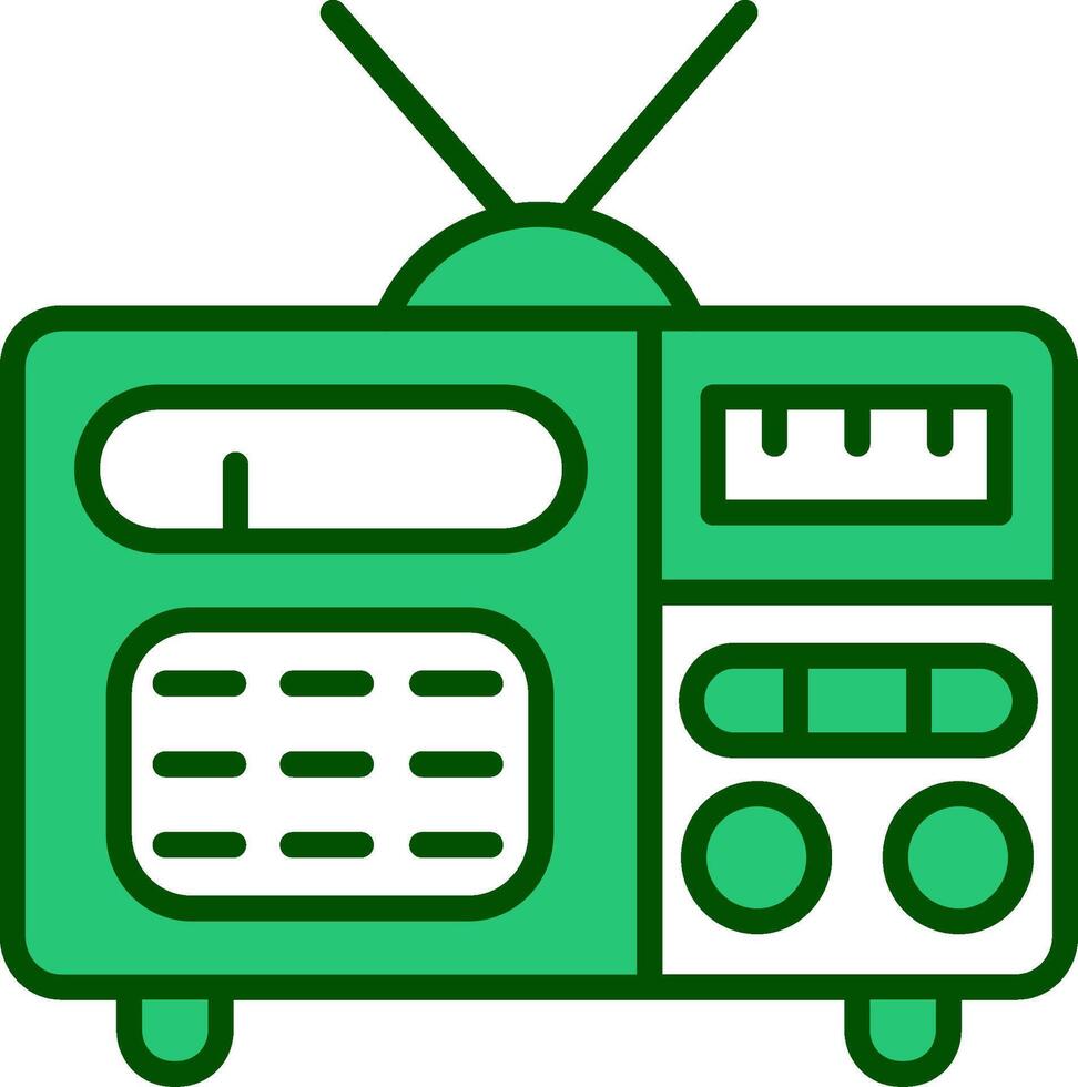 icono de vector de radio