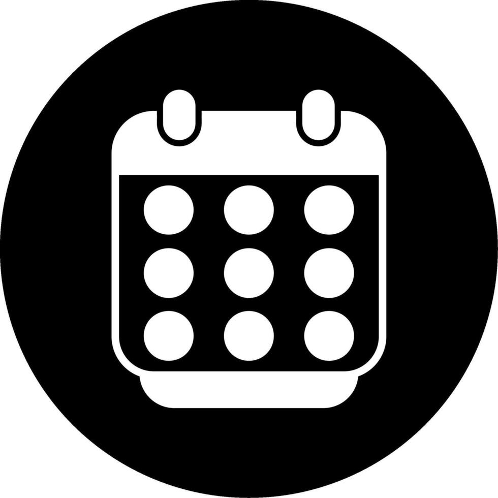 icono de vector de calendario