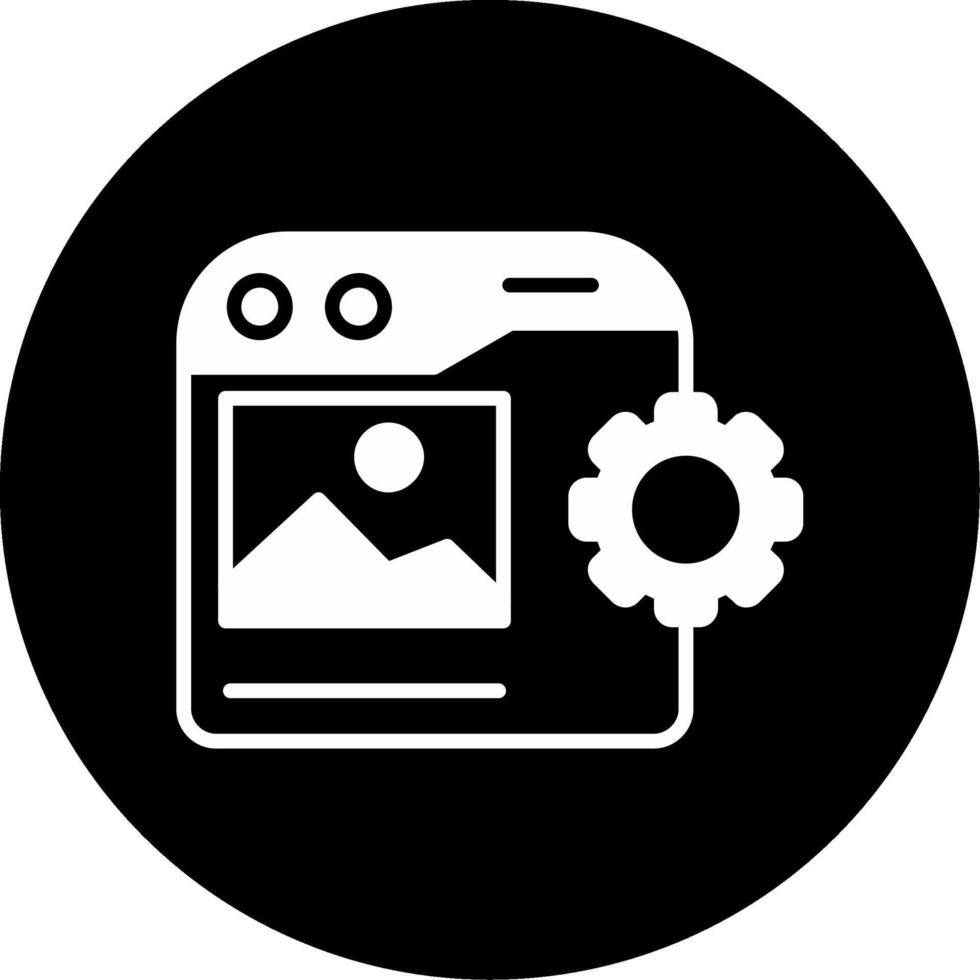 icono de vector de gestión de contenido