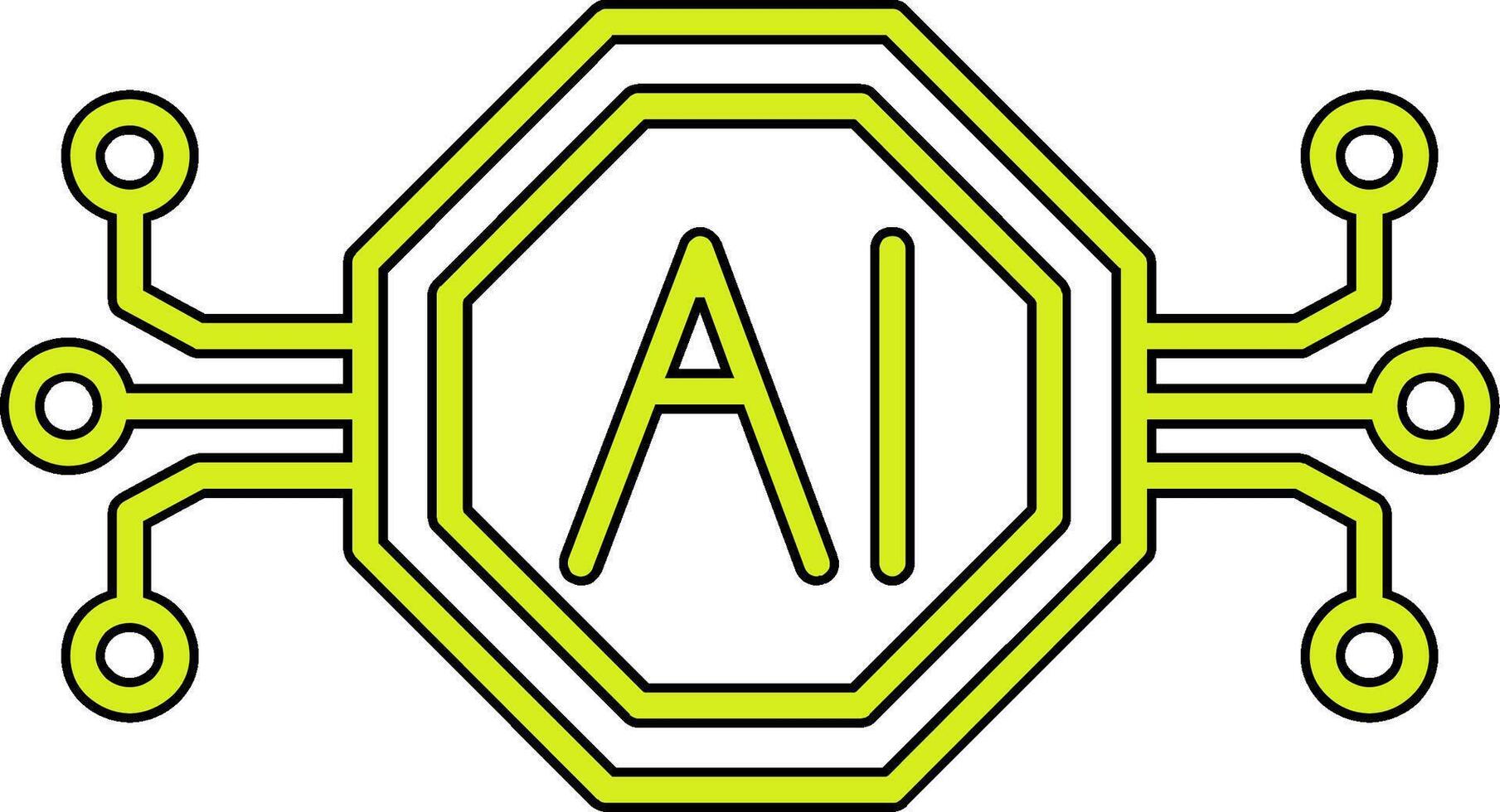 Artificial Intelligence Vector Icon