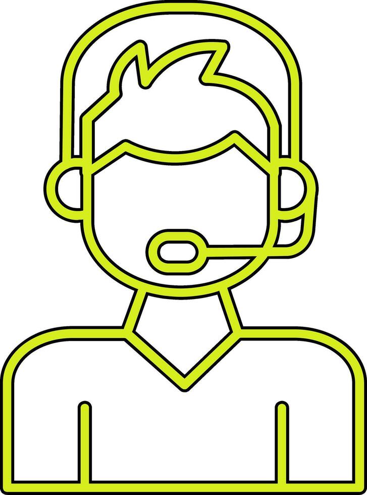 Call Center Agent Vector Icon