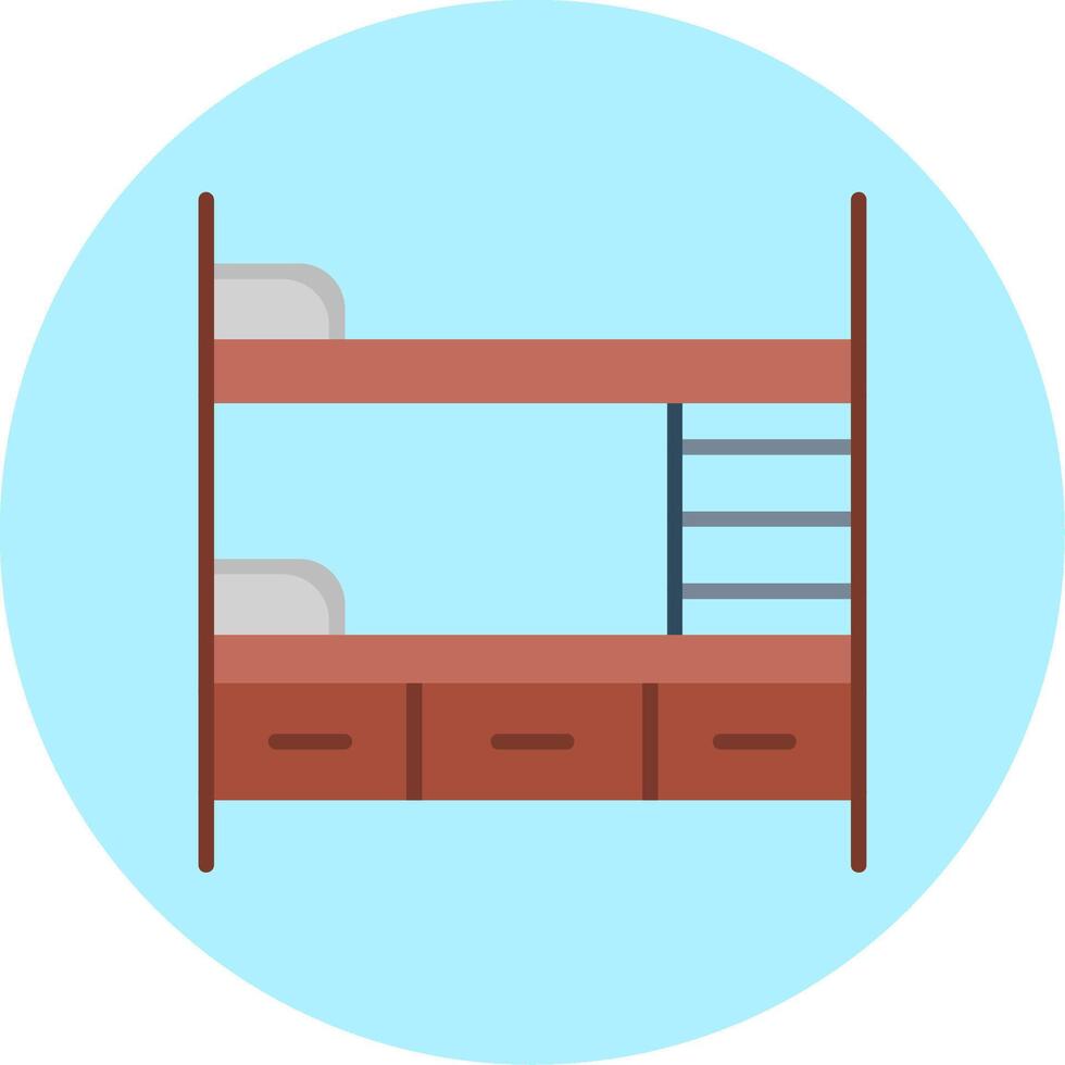 Bunk Bed Vector Icon