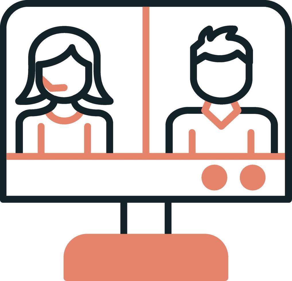 Video Conference Vector Icon