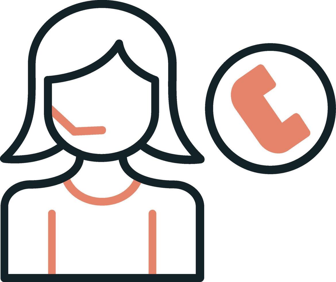 Call Center Agent Vector Icon