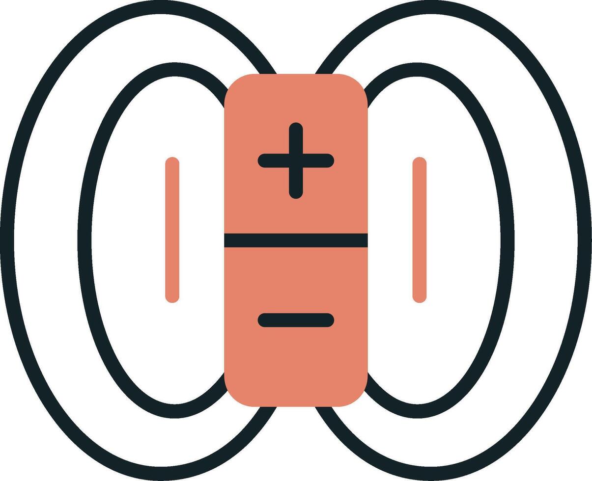 Magnetic Field Vector Icon