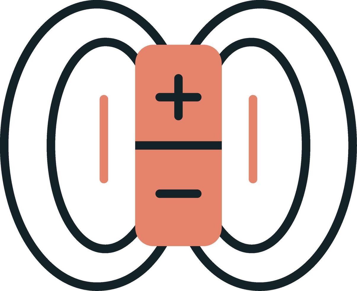 Magnetic Field Vector Icon