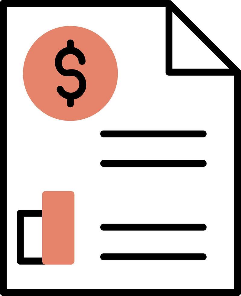 Paper Bills Vector Icon