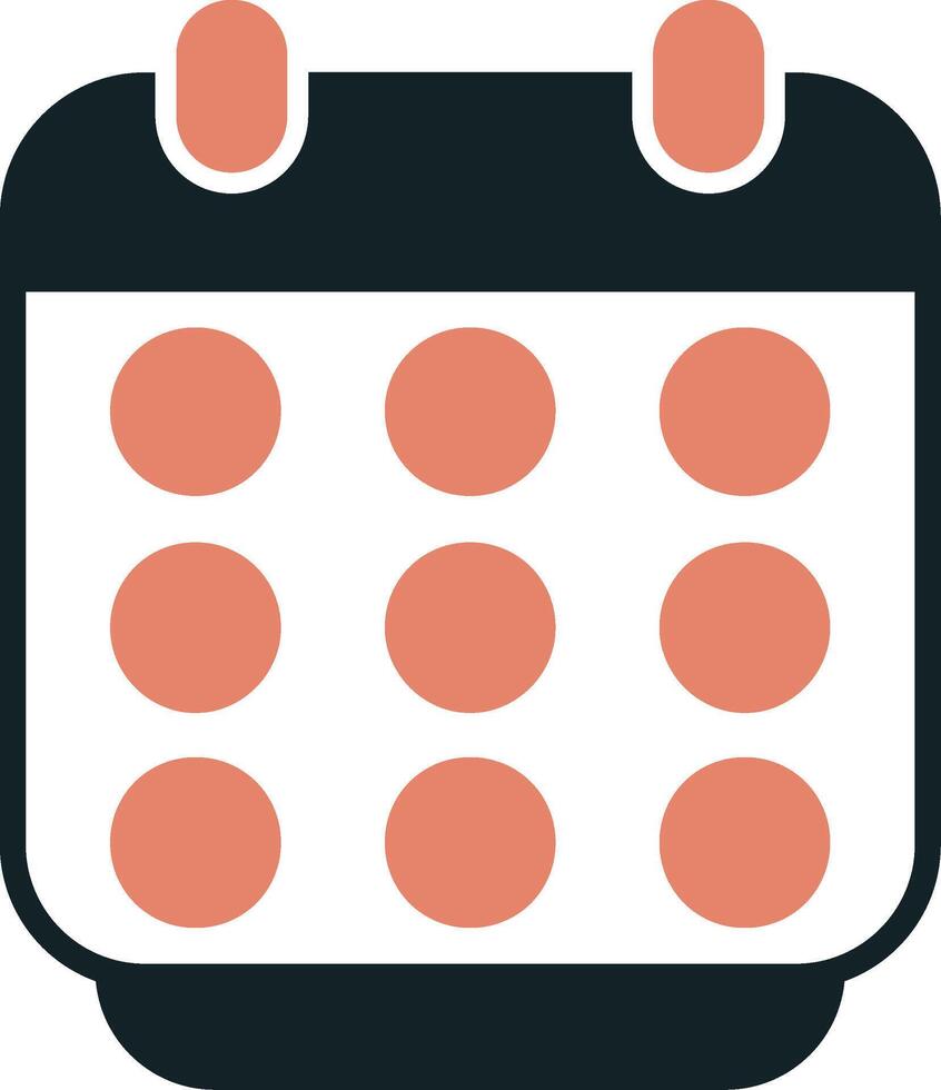 icono de vector de calendario