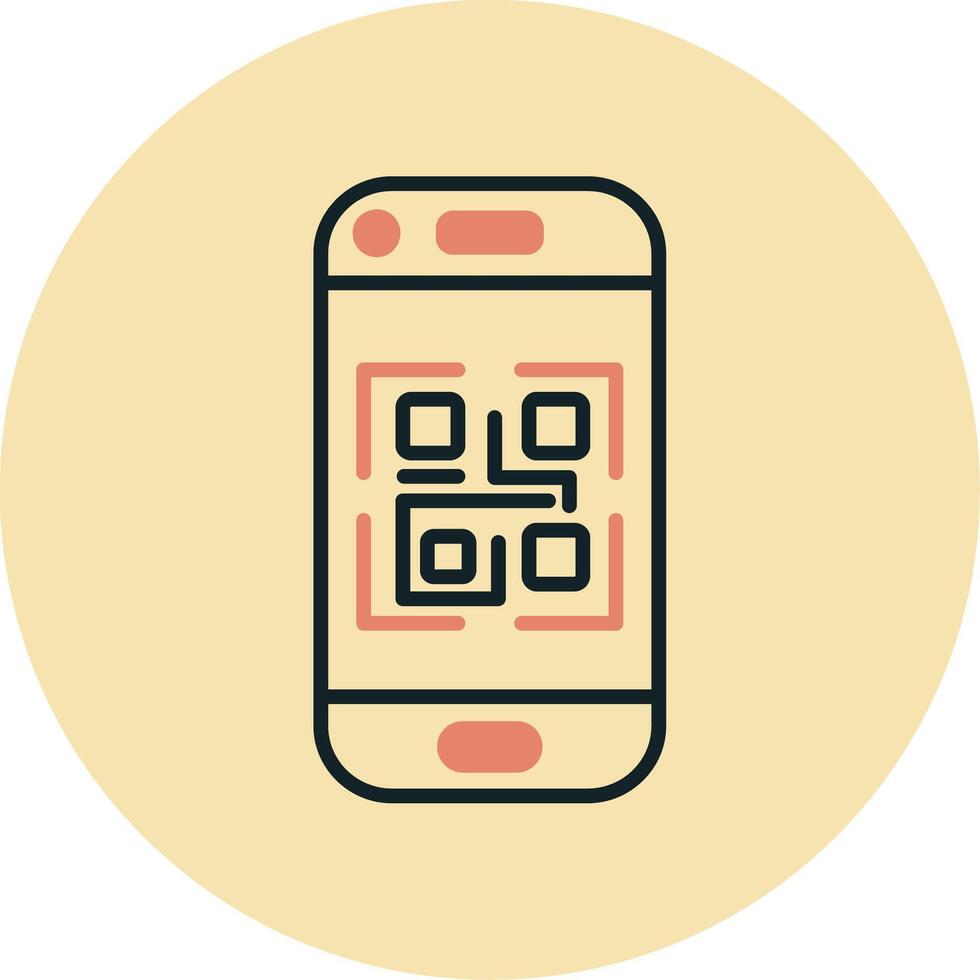 icono de vector de código qr