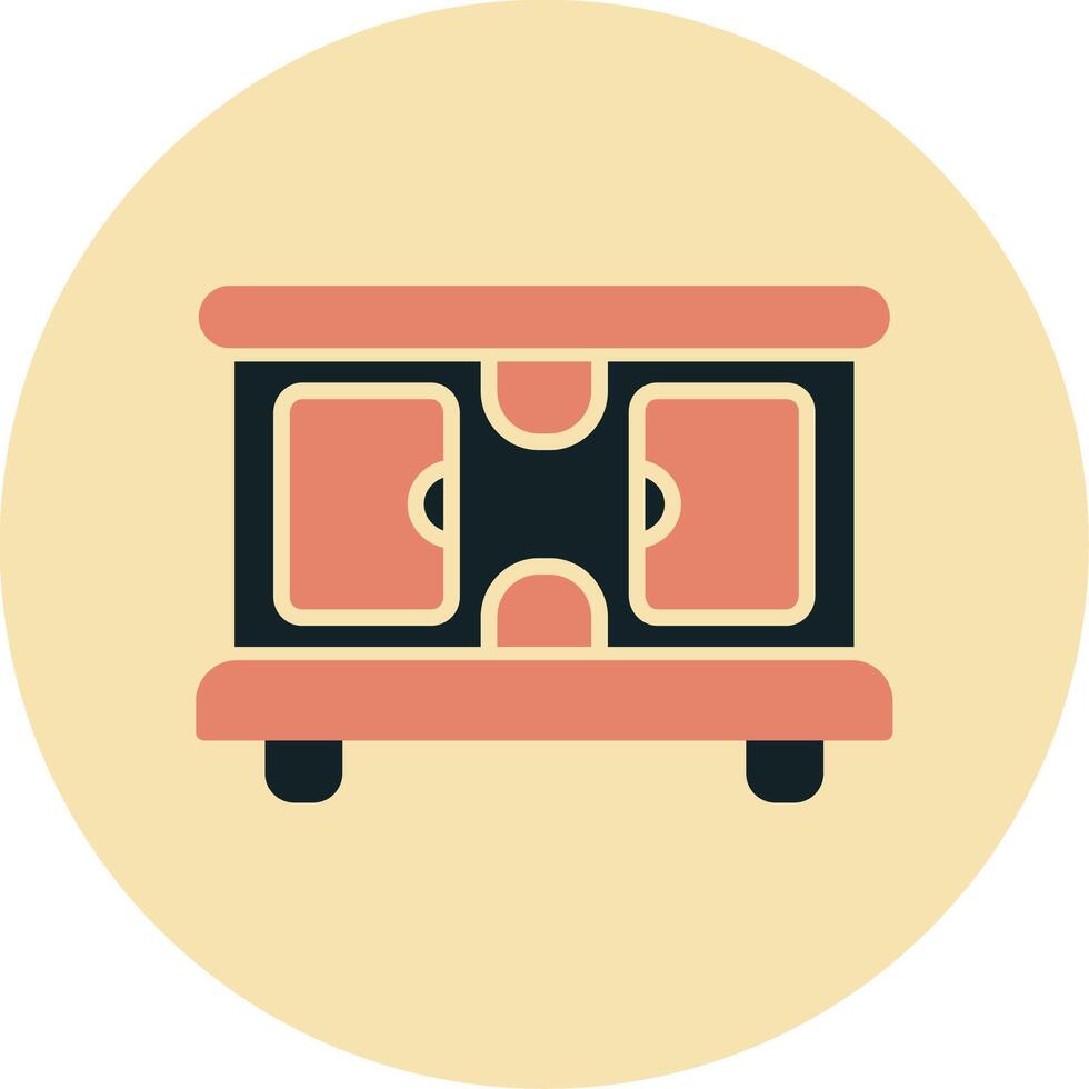 Tv Stand Vector Icon