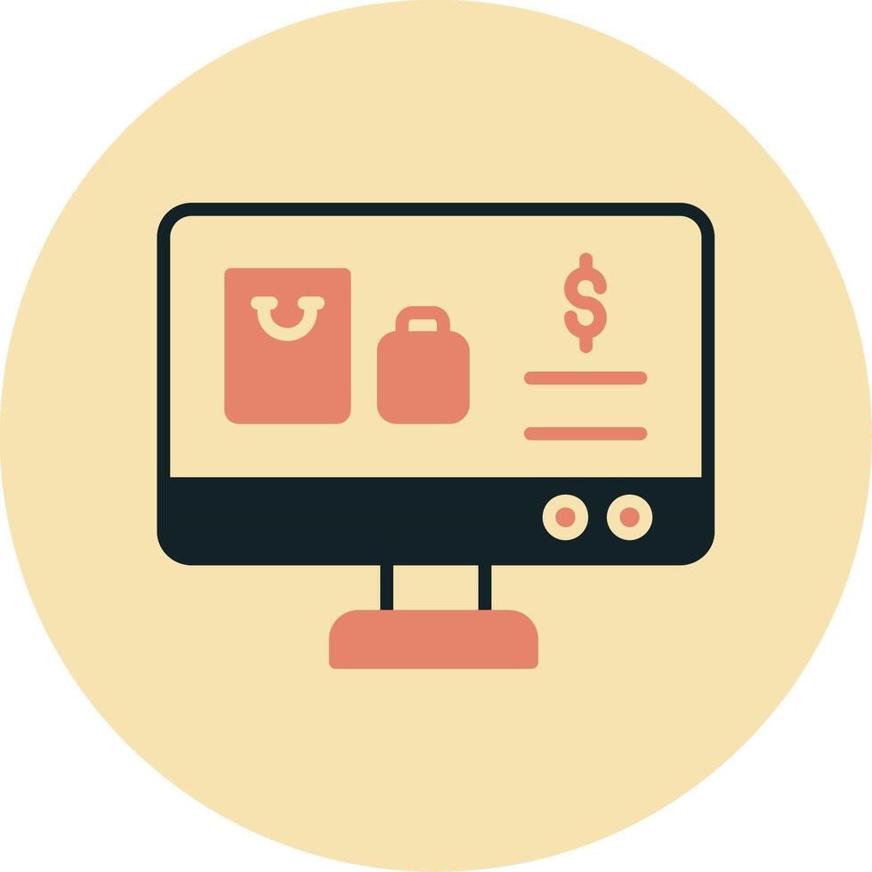 Online Shopping Vector Icon