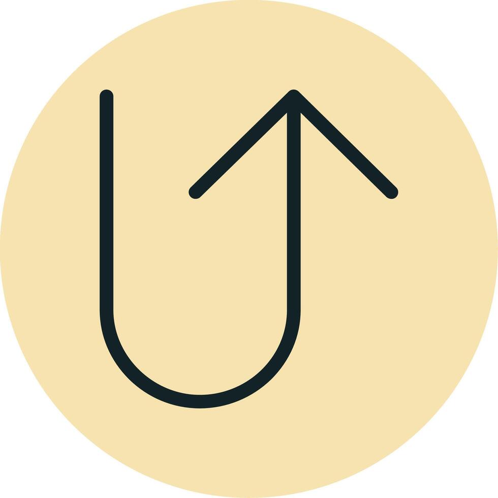 U Turn Vector Icon