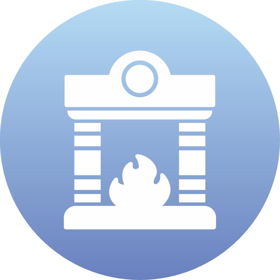 Fireplace Vector Icon