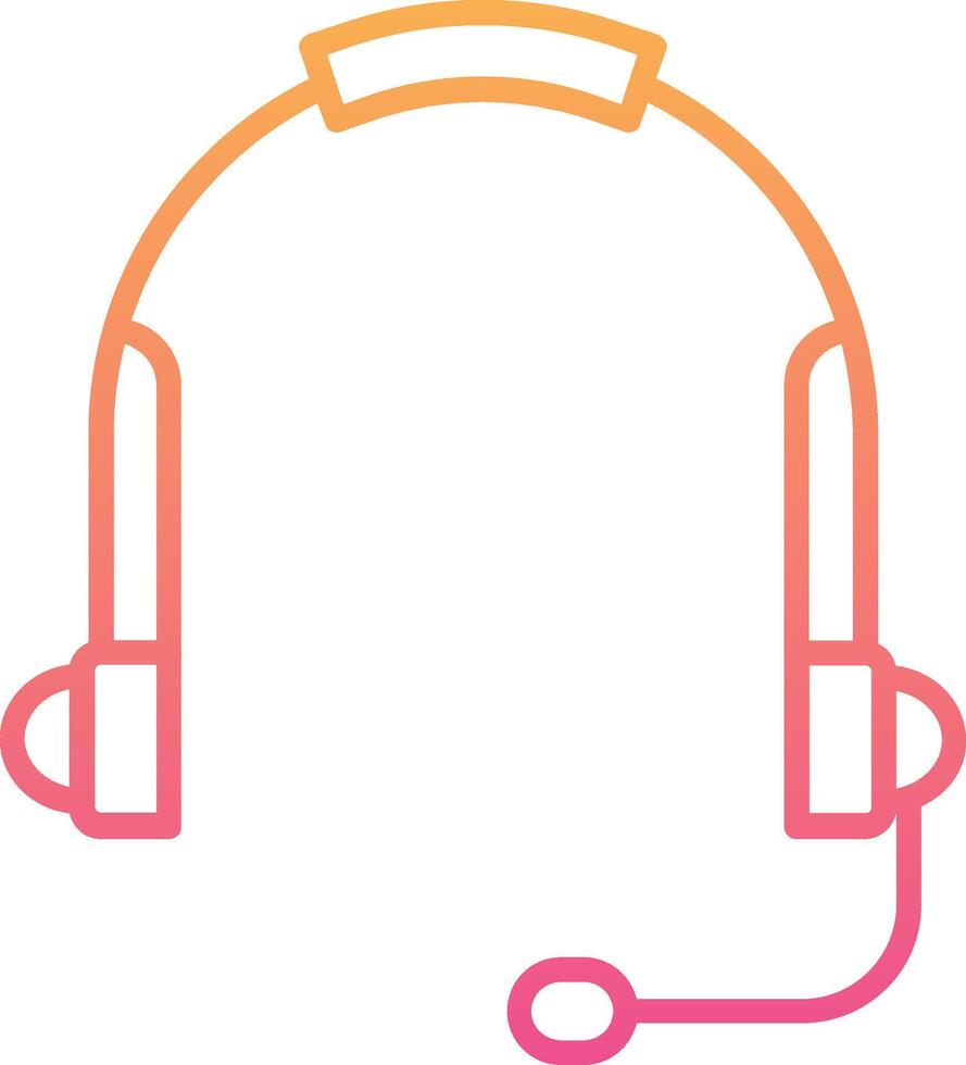 icono de vector de auriculares