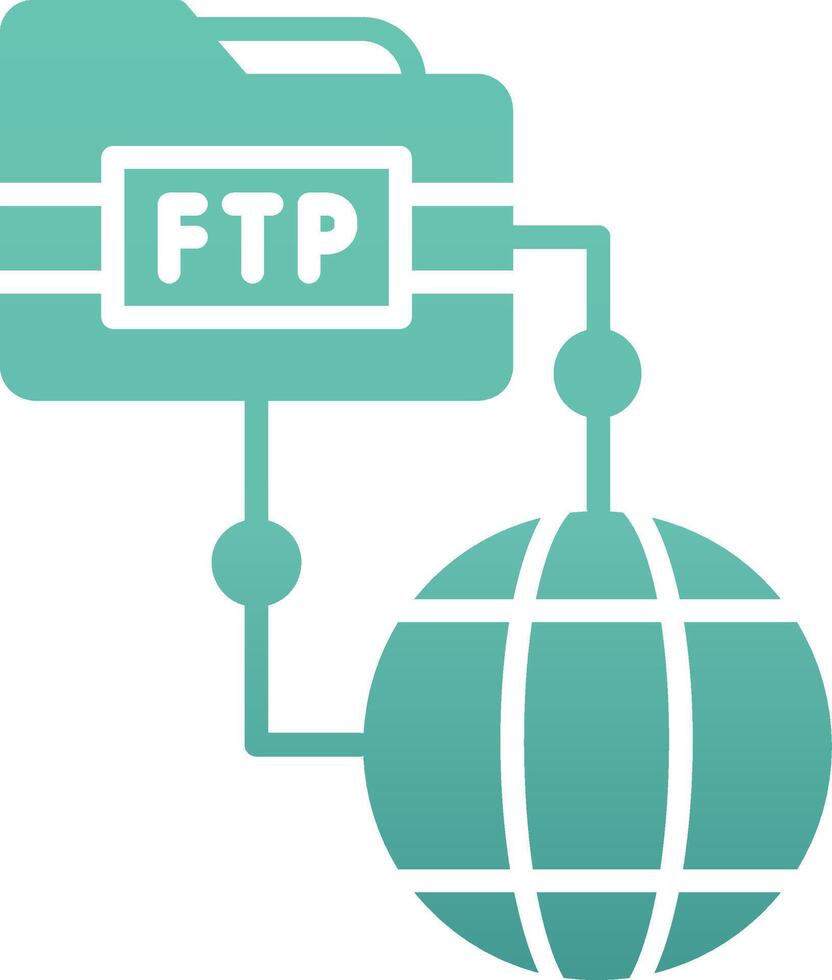 icono de vector ftp