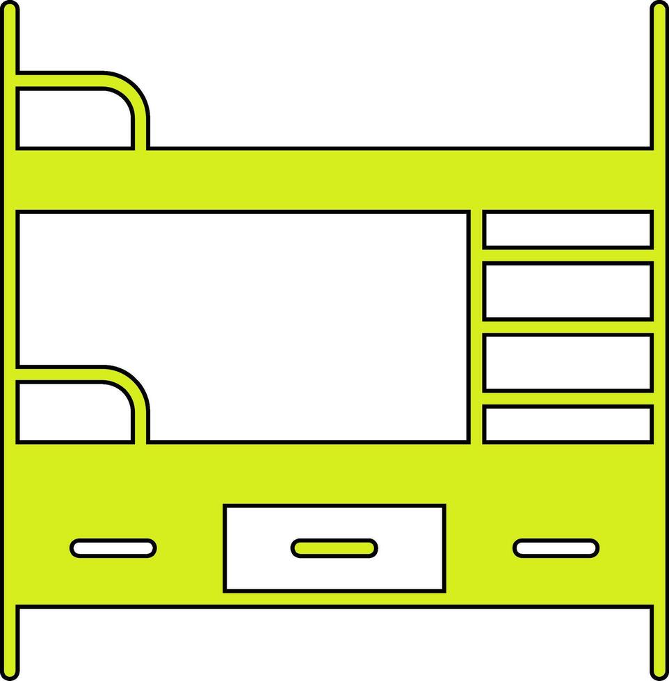 Bunk Bed Vector Icon