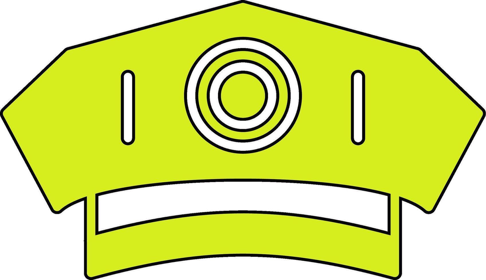 Police Man Hat Vector Icon