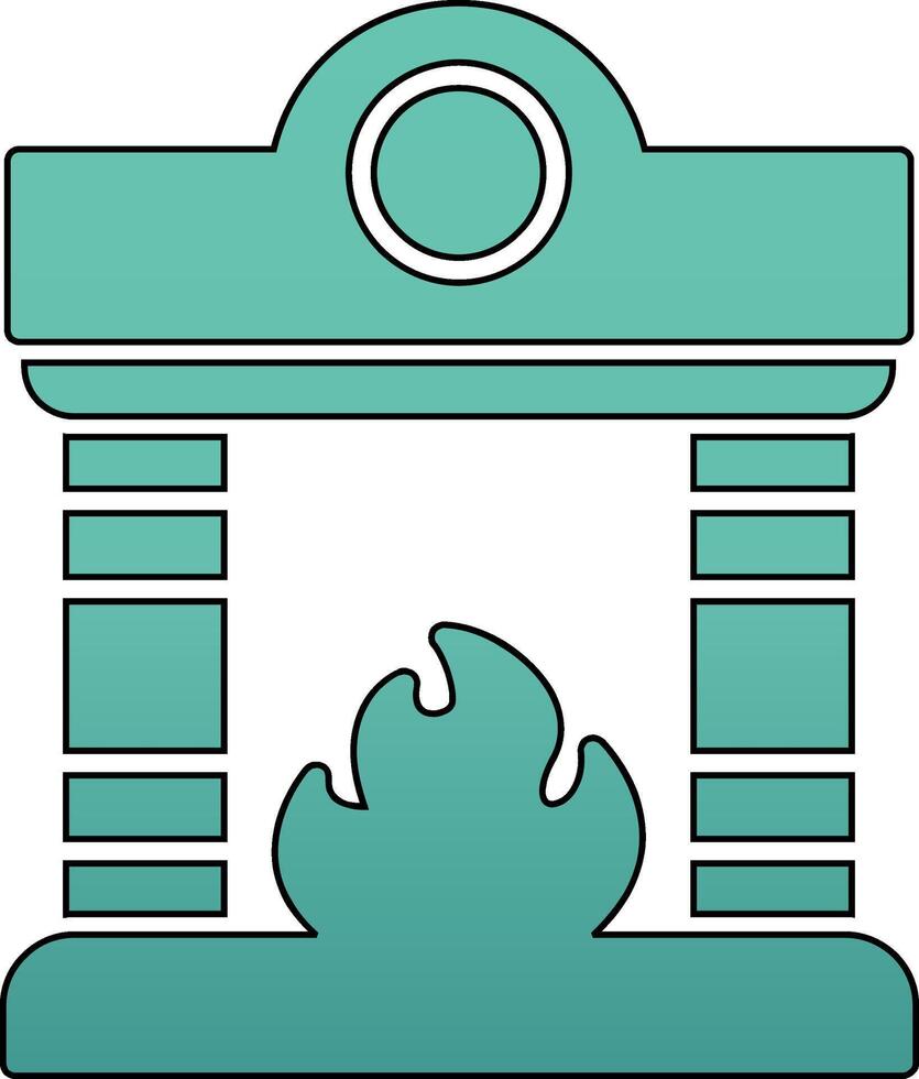 Fireplace Vector Icon