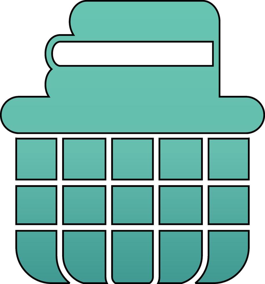 Laundry Basket Vector Icon