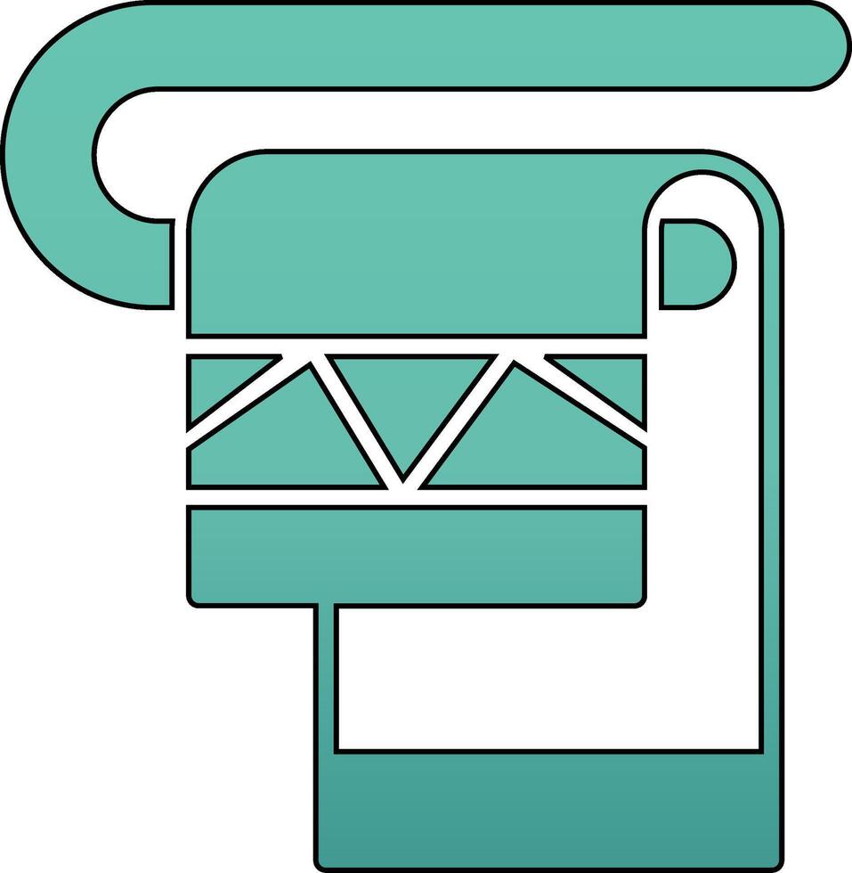 Towel Rack Vector Icon