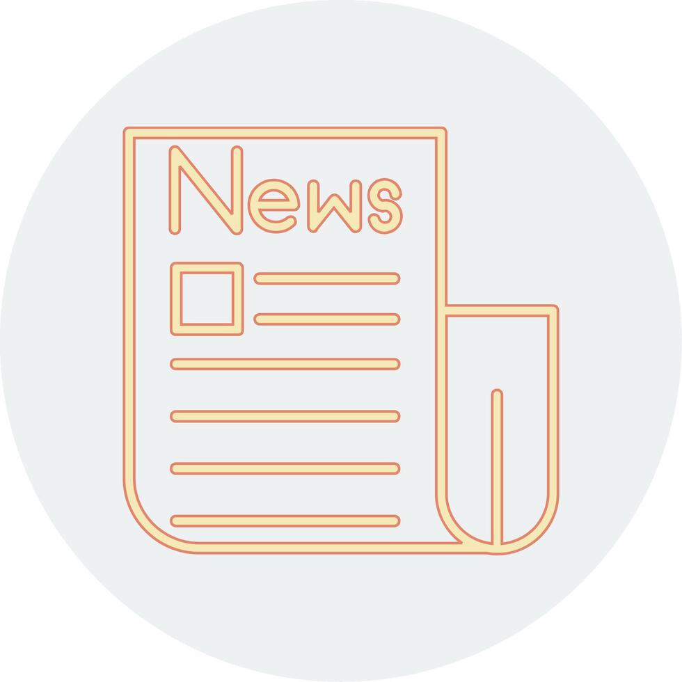 icono de vector de papel de noticias