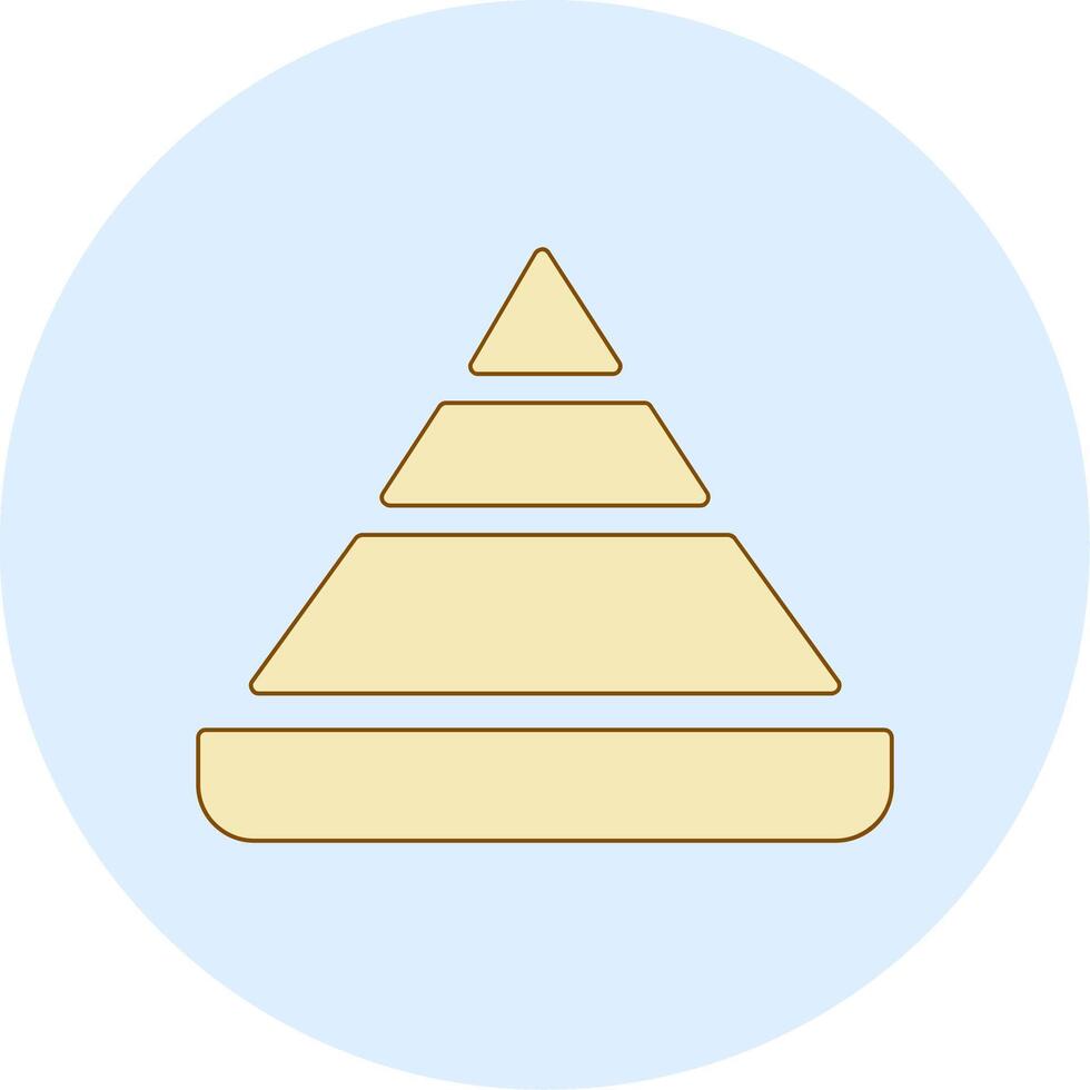 Pyramid Chart Vector Icon
