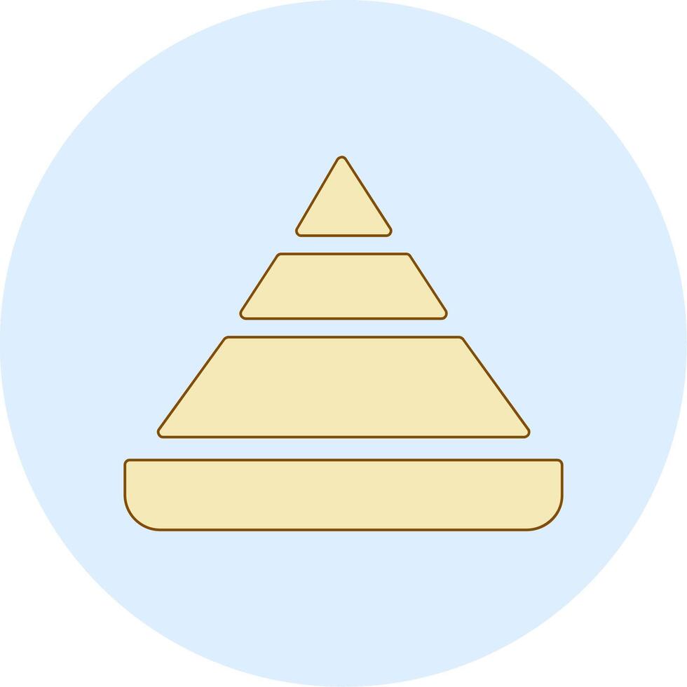 Pyramid Chart Vector Icon