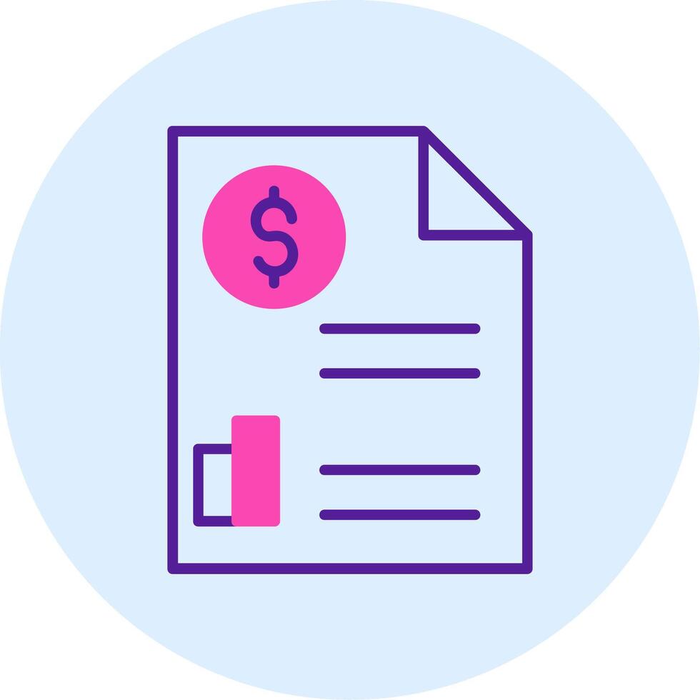 Paper Bills Vector Icon