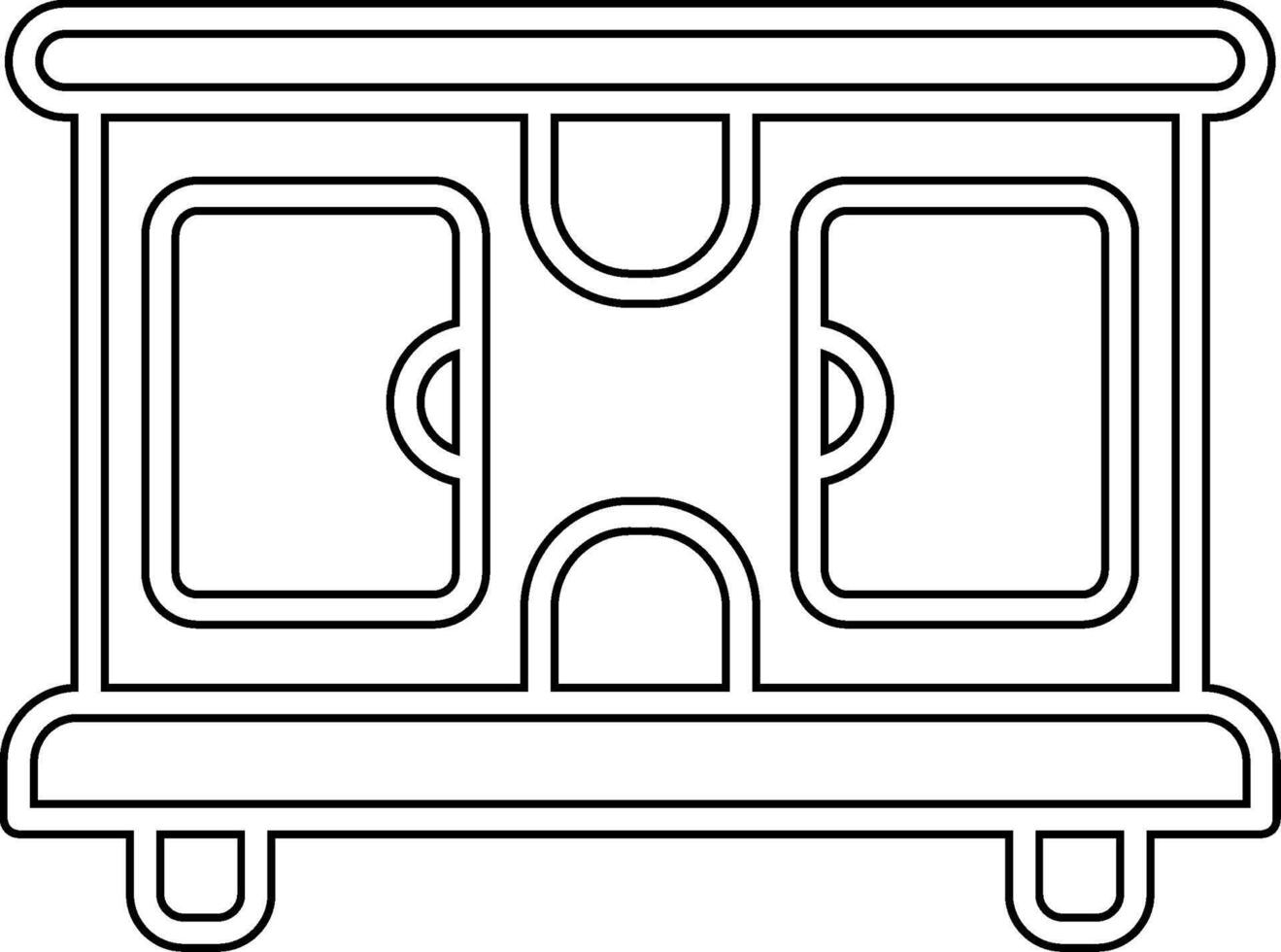 Tv Stand Vector Icon
