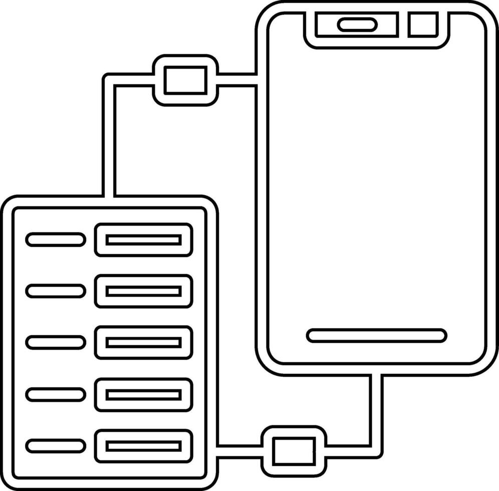 Data Transfer Vector Icon