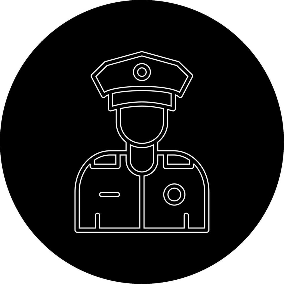 icono de vector de policía