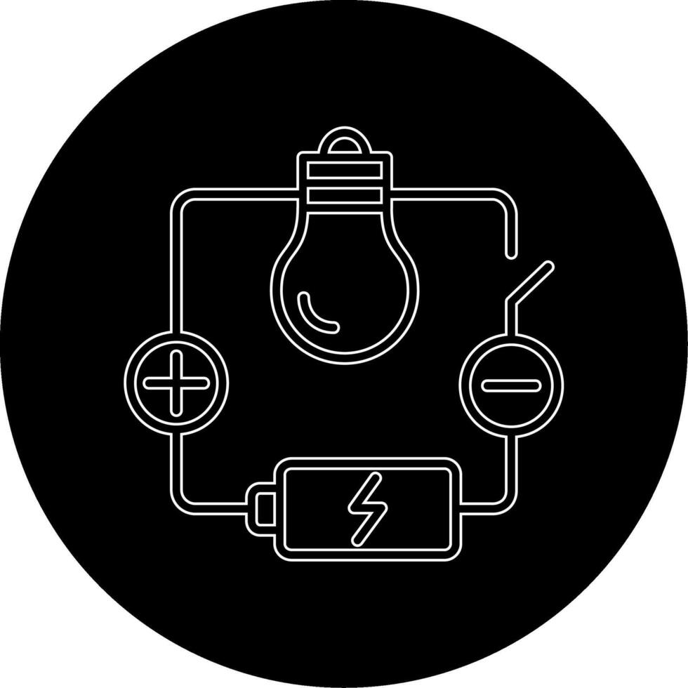 icono de vector de circuito eléctrico